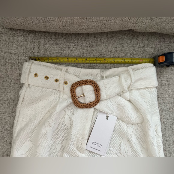 Hemant & Nandita Eyelet Belted Shorts - Picture 14 of 17